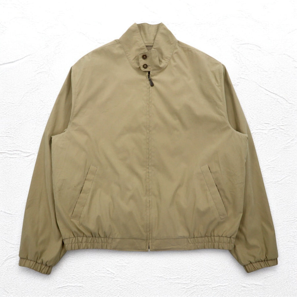 LONDON FOG Peach Skin Swing Top Harrington Jacket XL Beige Water Repellent