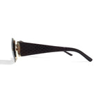 LOEWE Made in Italy Sunglasses Rectangle Brown Python Pattern SLW165