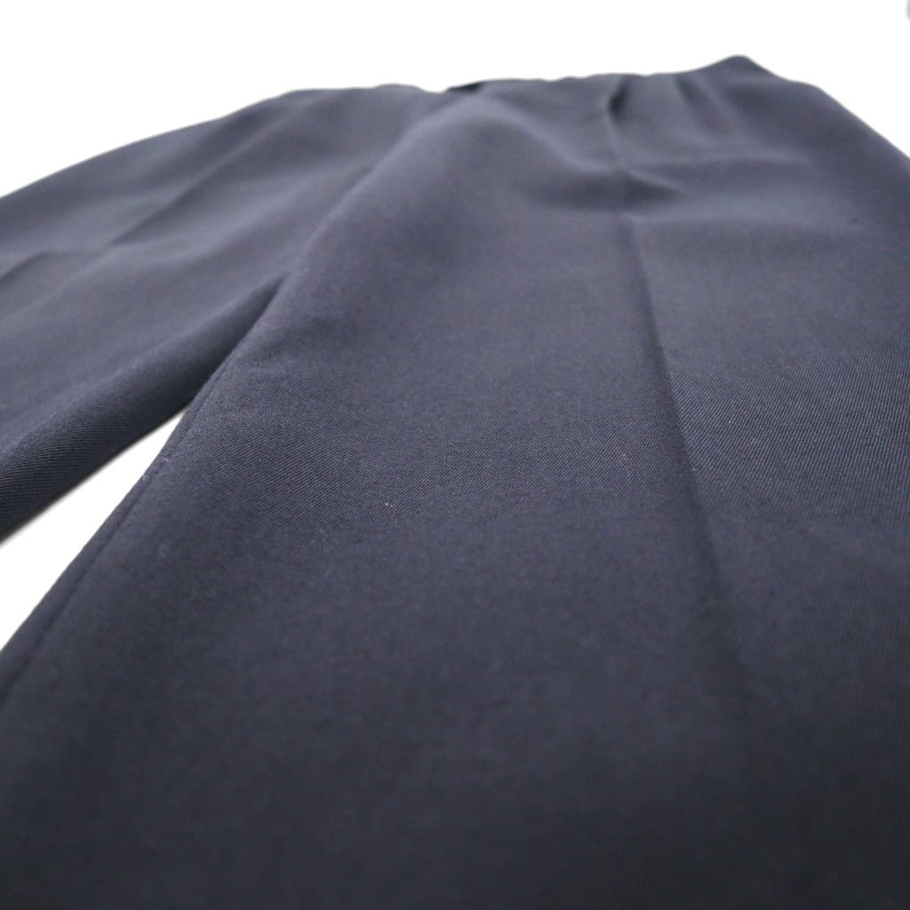 BURBERRY Made in Spain 2-pleat Wide Leg Slacks, Size L, Navy Wool and Old Gabardine
