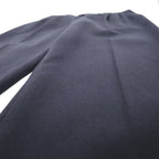 BURBERRY Made in Spain 2-pleat Wide Leg Slacks, Size L, Navy Wool and Old Gabardine