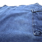 POLO JEANS CO. RALPH LAUREN 90s Baggy Short Denim Cargo Pants, XL, Indigo Blue, Knee-Length