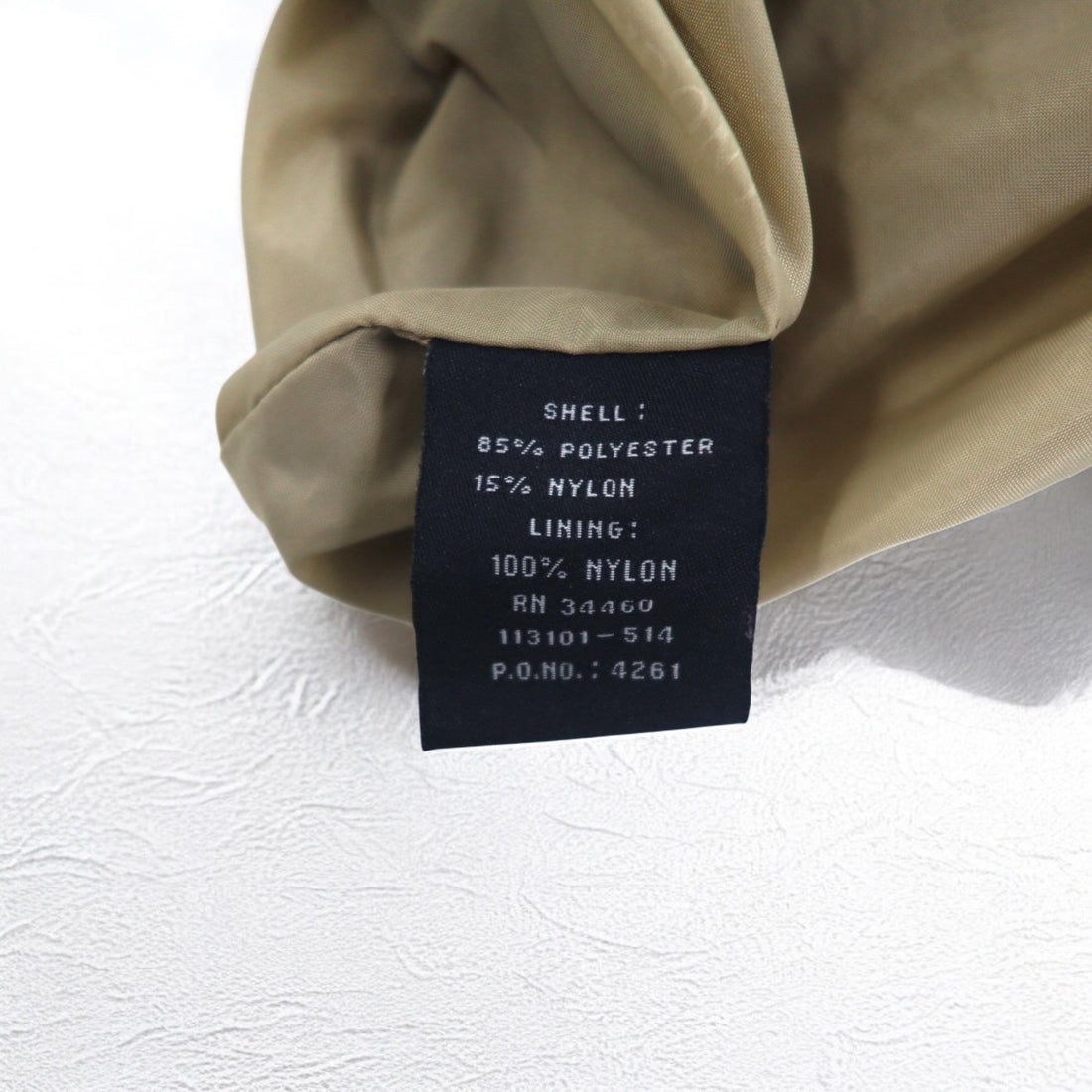 LONDON FOG Peach Skin Swing Top Harrington Jacket XL Beige Water Repellent