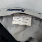 BURBERRY Made in Spain 2-pleat Wide Leg Slacks, Size L, Navy Wool and Old Gabardine