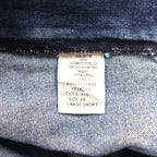 POLO JEANS CO. RALPH LAUREN 90s Baggy Short Denim Cargo Pants, XL, Indigo Blue, Knee-Length