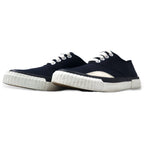 Julien David Low Cut Sneakers 26cm Navy Cotton Made in Japan