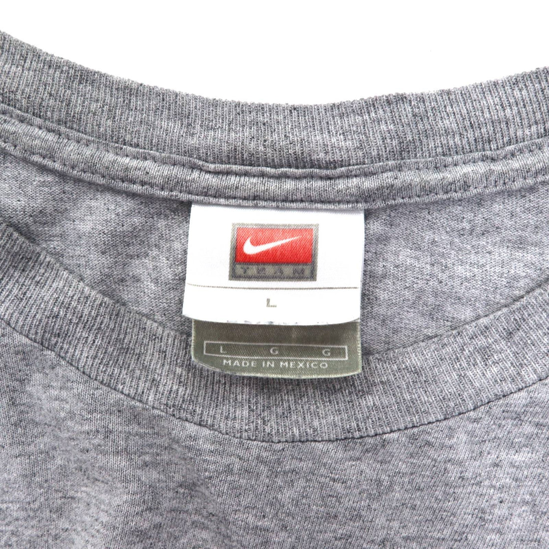 NIKE 00年代 TEAMタグ WITNESS Tシャツ L グレー コットン センタースウォッシュ メキシコ製