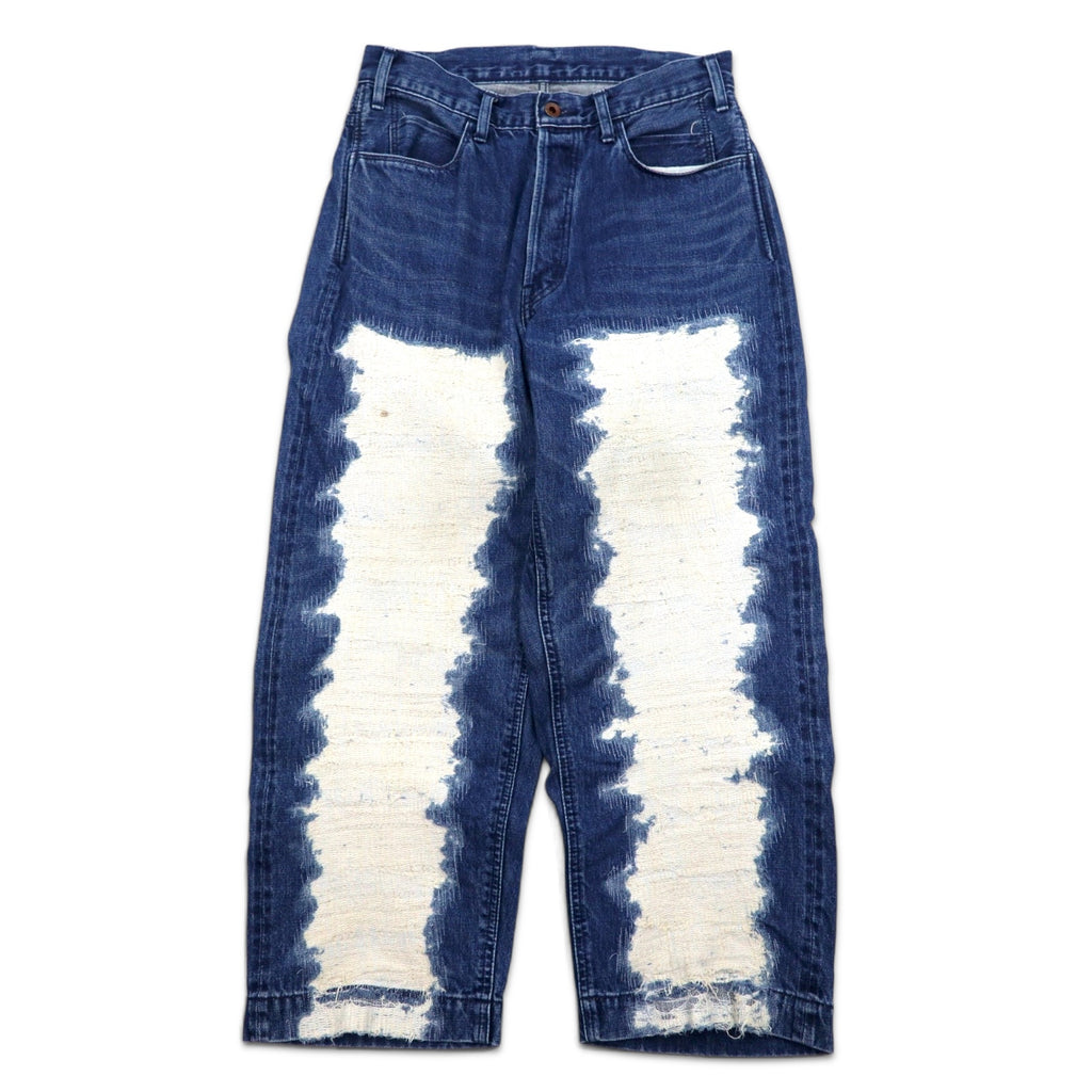 BRUNA BOINNE Weft Denim, Taped Denim Pants, 1, Blue, Cotton, Made in Japan, 7348-2