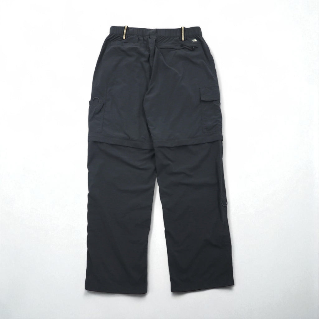 THE NORTH FACE Convertible 2-Way Outdoor Cargo Shorts, Size M, Gray, Nylon, US Standard