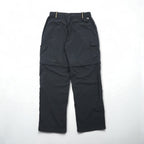 THE NORTH FACE Convertible 2-Way Outdoor Cargo Shorts, Size M, Gray, Nylon, US Standard