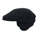 DOCKERS (Levi's) Earflap Huting Cap, L/XL, Black, Wool, with Ear Protection