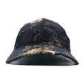 TIME AND TRU Souvenir Embroidered Satin Cap ONE Black Polyester Floral