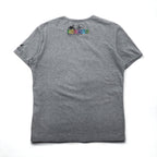 HERMES イタリア製 フォトグラフィック プリント Tシャツ XL グレー コットン ALINE