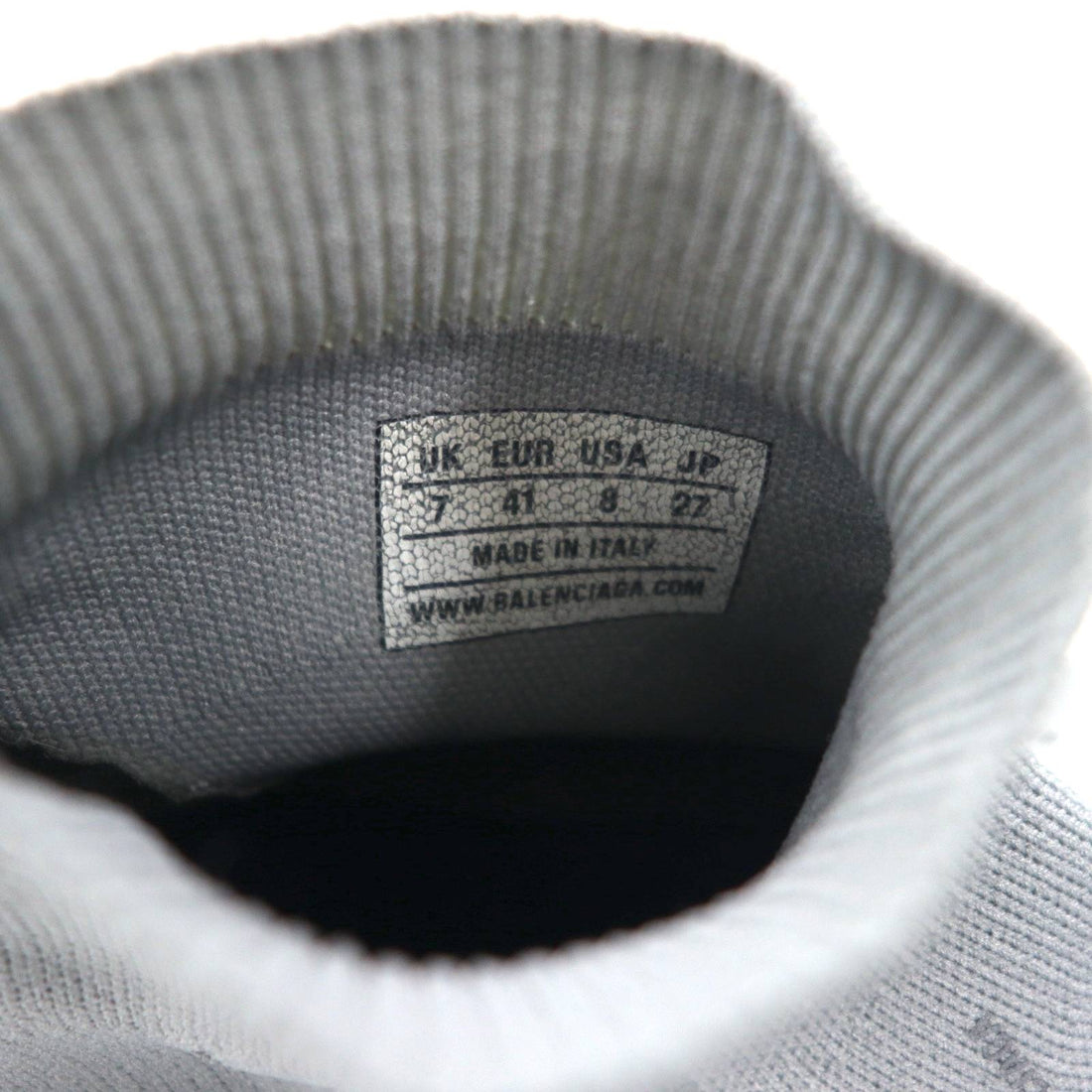 BALENCIAGA Speed ​​Trainer Reflective Sneakers 27cm Grey Socks 512527