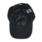 TIME AND TRU Souvenir Embroidered Satin Cap ONE Black Polyester Floral