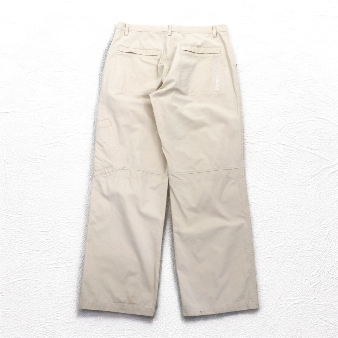 Sean John 00s Baggy Wide Ripstop Painter Pants L Beige Cotton