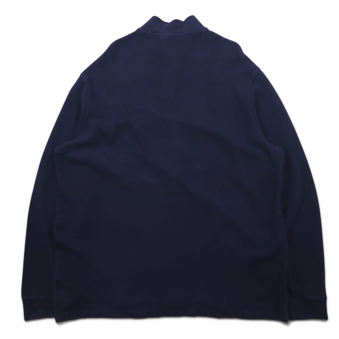POLO RALPH LAUREN Half-Zip Sweatshirt 2XLT Navy Cotton Small Pony Embroidery