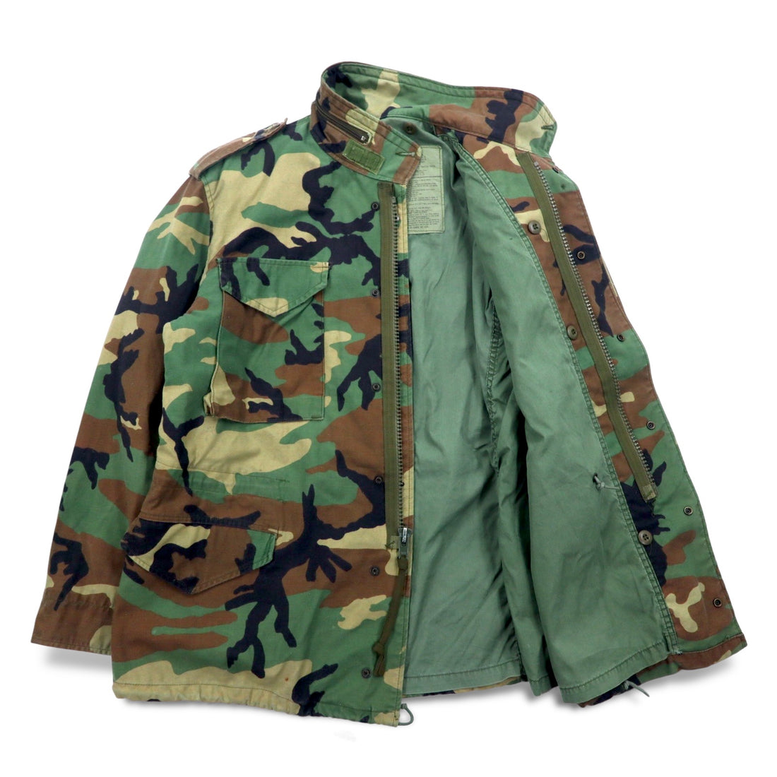 US ARMY 90s M-65 Field Jacket, M, Khaki, Camouflage, Military, 8415-01-099-7835