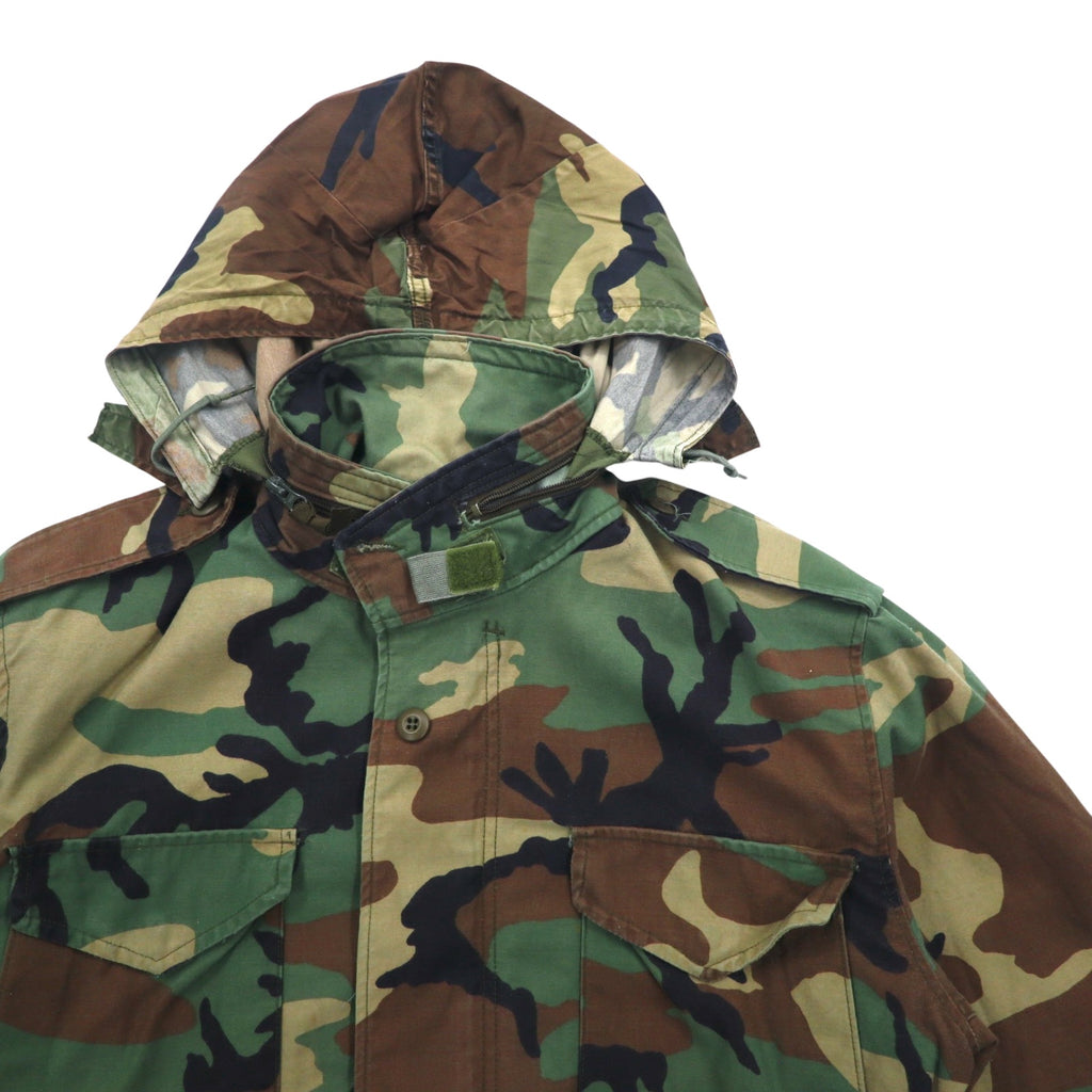 US ARMY 90s M-65 Field Jacket, M, Khaki, Camouflage, Military, 8415-01-099-7835