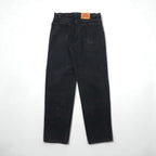 Levi's 90s Made in USA 550 Baggy Tapered Denim Jeans, Size L, Black, Relaxed Fit, 550-0260