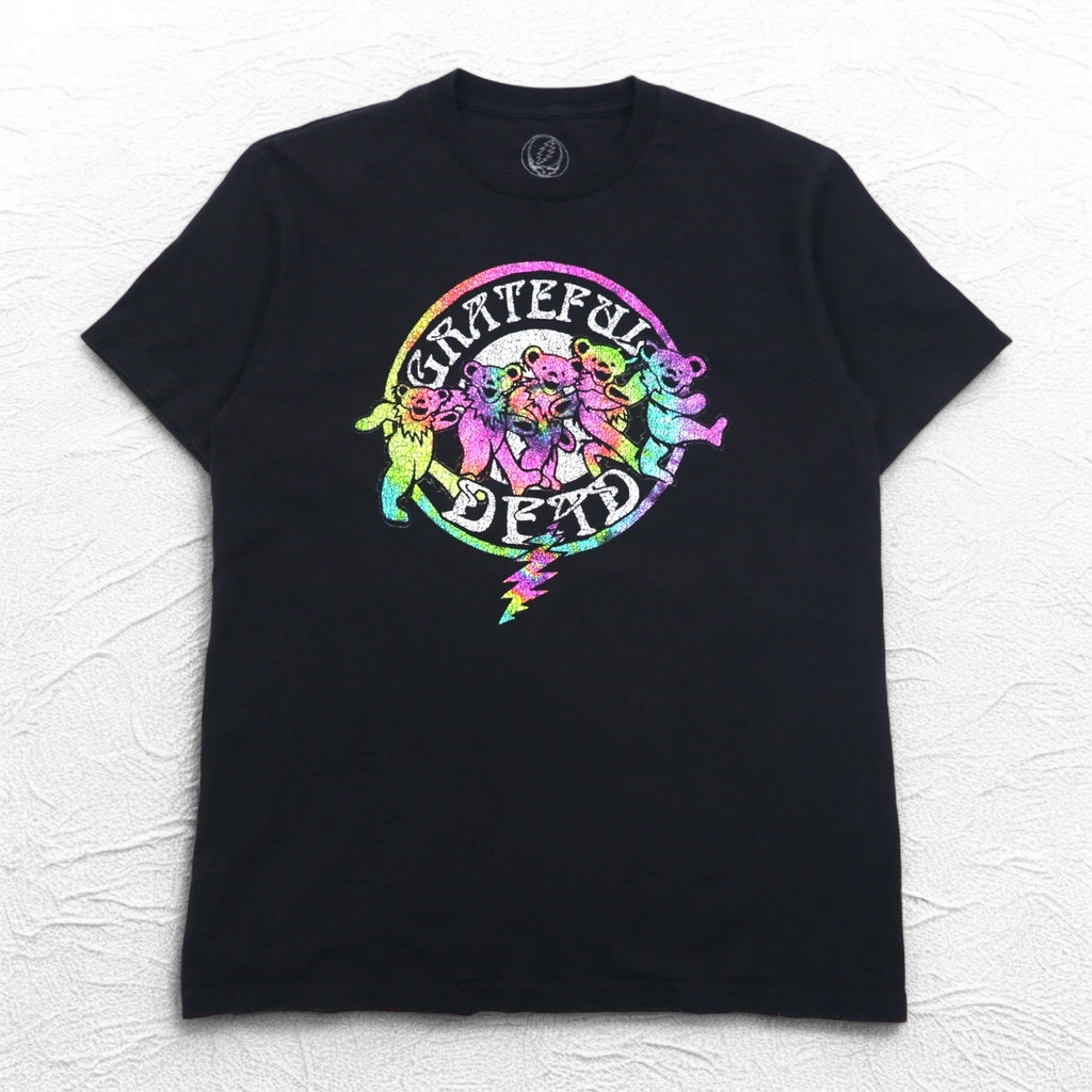 GRATEFUL DEAD Grateful Dead Band T-Shirt M Black Cotton Dancing Bear