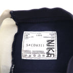 sacai x NIKE Reconstructed T-Shirt, Size L, White, Navy, Gray, Windmill Design, Rugged Nike Cotton