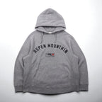 RLX Ralph Lauren Reverse Weave Hoodie, Size L, Gray, Arch Logo, ASPEN MOUNTAIN