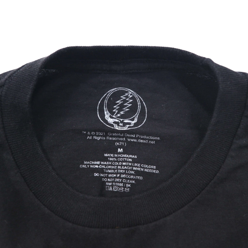 GRATEFUL DEAD Grateful Dead Band T-Shirt M Black Cotton Dancing Bear