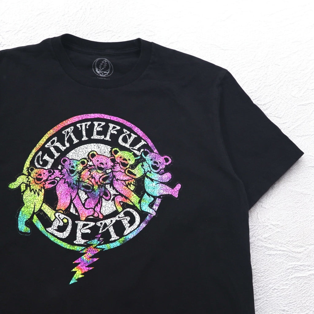GRATEFUL DEAD Grateful Dead Band T-Shirt M Black Cotton Dancing Bear