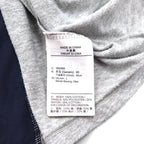 sacai x NIKE Reconstructed T-Shirt, Size L, White, Navy, Gray, Windmill Design, Rugged Nike Cotton