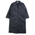 90s GLOBAL IDENTITY G-III LEATHER Chesterfield coat, M, black, leather, paisley lining