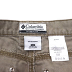 Columbia Canvas Hiking Cargo Pants, Carpenter Pants, L, Beige, AM8275