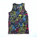 Lil Wayne リルウェイン USA製 ヒップホップ タンクトップ XL ブラック コットン 総柄