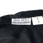 90s GLOBAL IDENTITY G-III LEATHER Chesterfield coat, M, black, leather, paisley lining