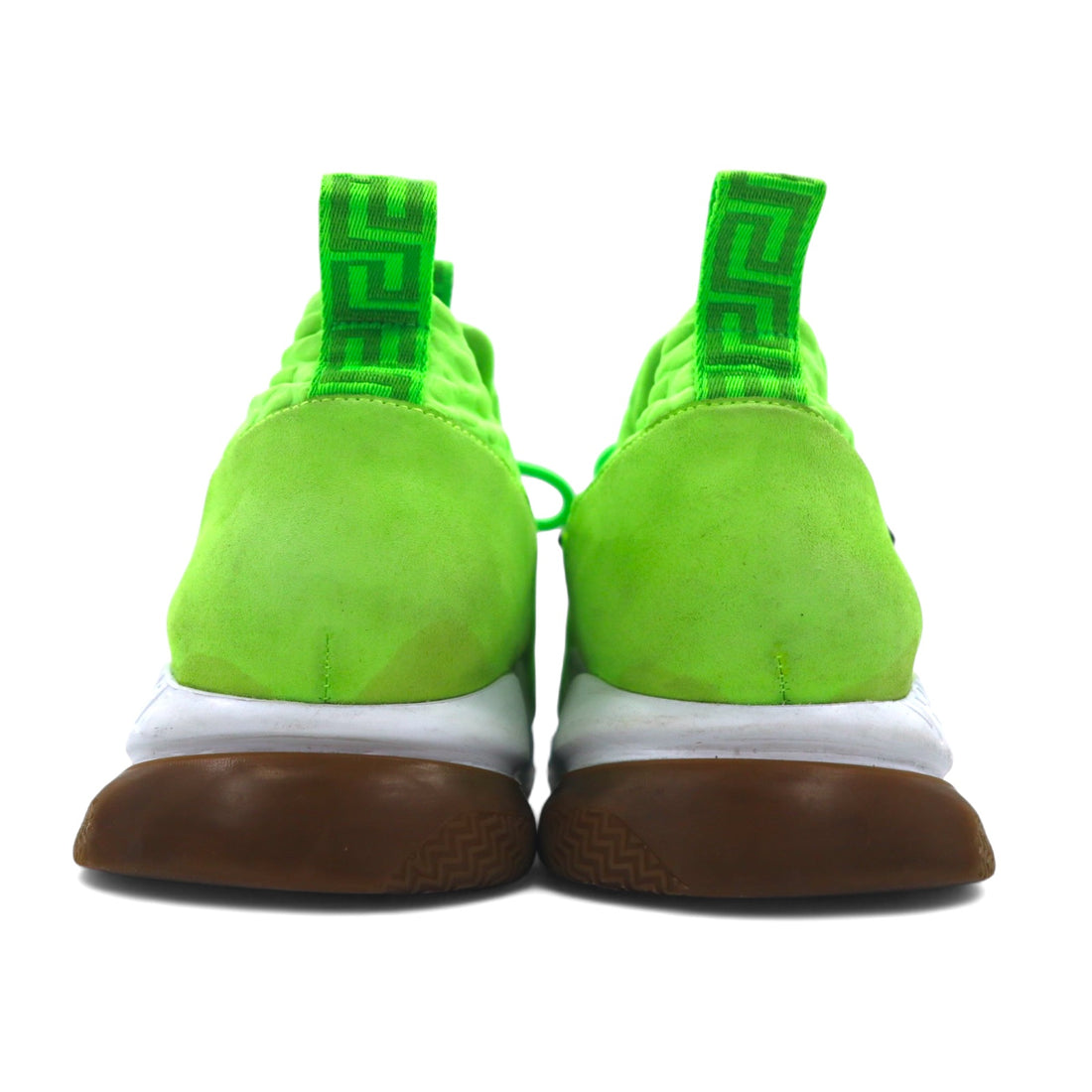 VERSACE Made in Italy Chain Reaction Sneakers 29cm Green Mesh