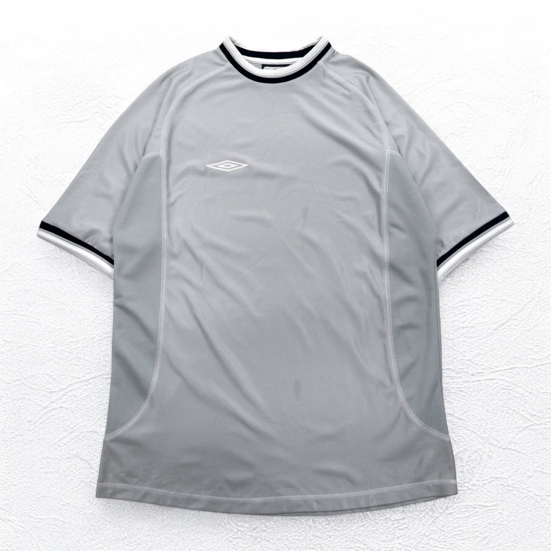 UMBRO 00s Soccer Game Shirt T-Shirt XL Gray Polyester One Point Logo