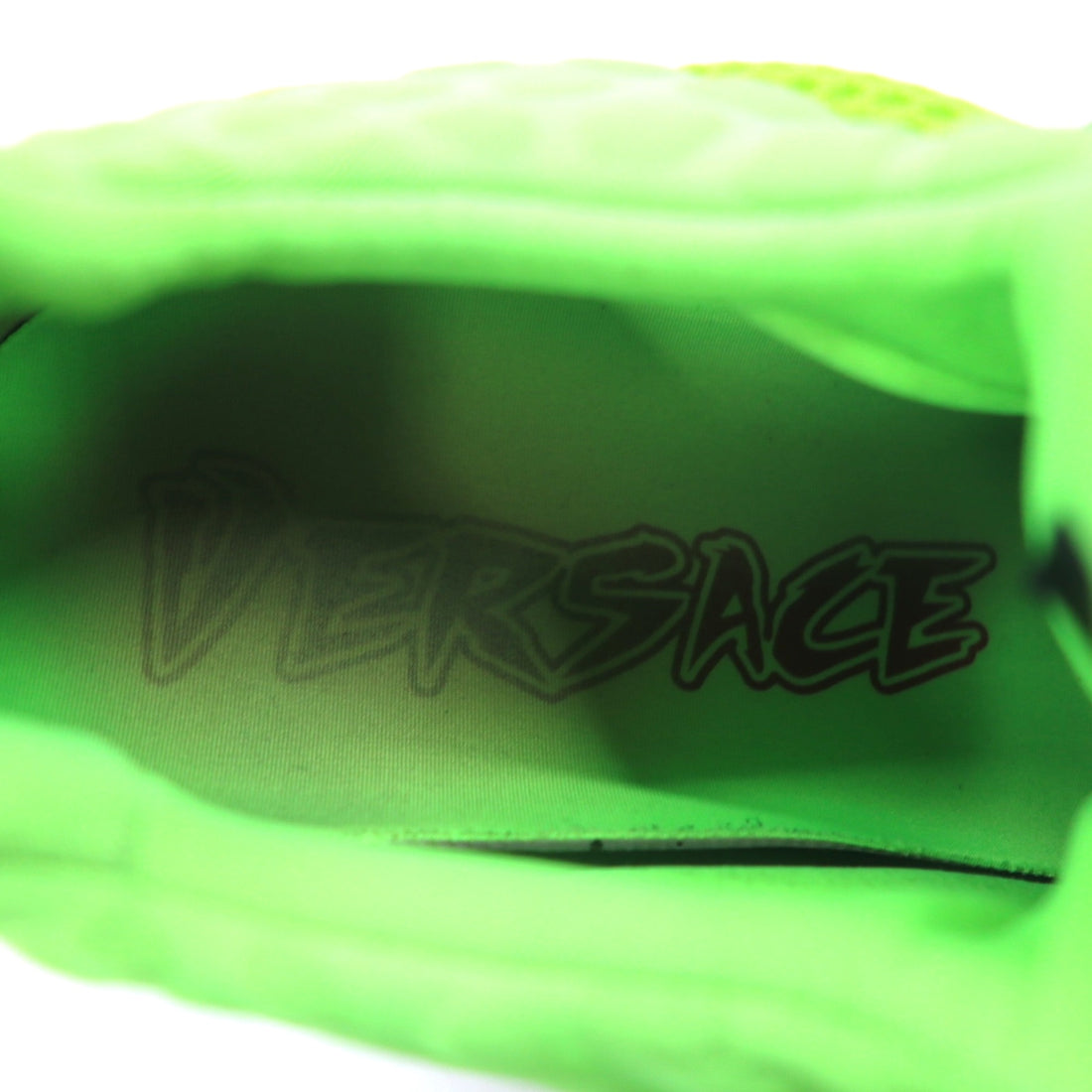 VERSACE Made in Italy Chain Reaction Sneakers 29cm Green Mesh