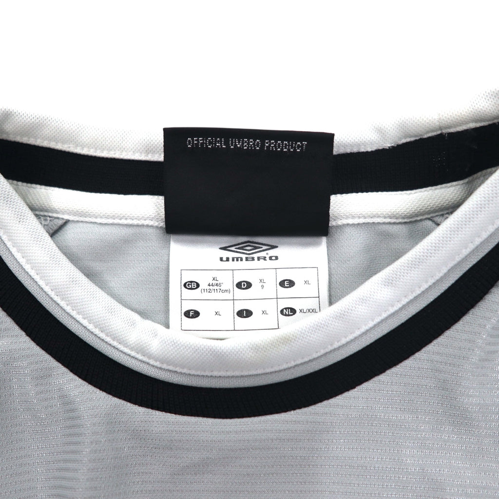 UMBRO 00年代 サッカー ゲームシャツ Tシャツ XL グレー ポリエステル ワンポイントロゴ