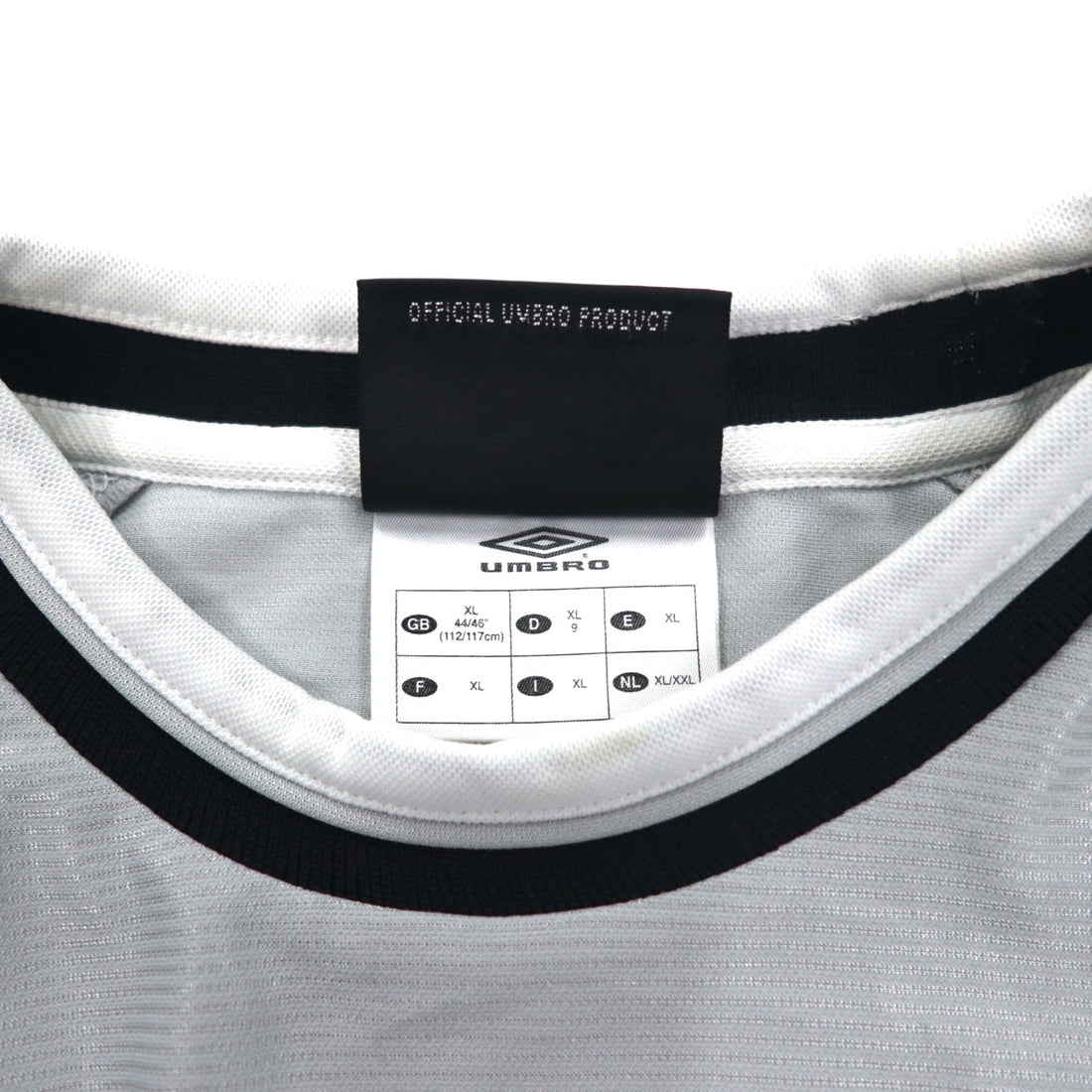 UMBRO 00年代 サッカー ゲームシャツ Tシャツ XL グレー ポリエステル ワンポイントロゴ