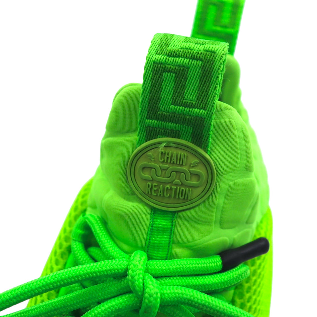 VERSACE Made in Italy Chain Reaction Sneakers 29cm Green Mesh