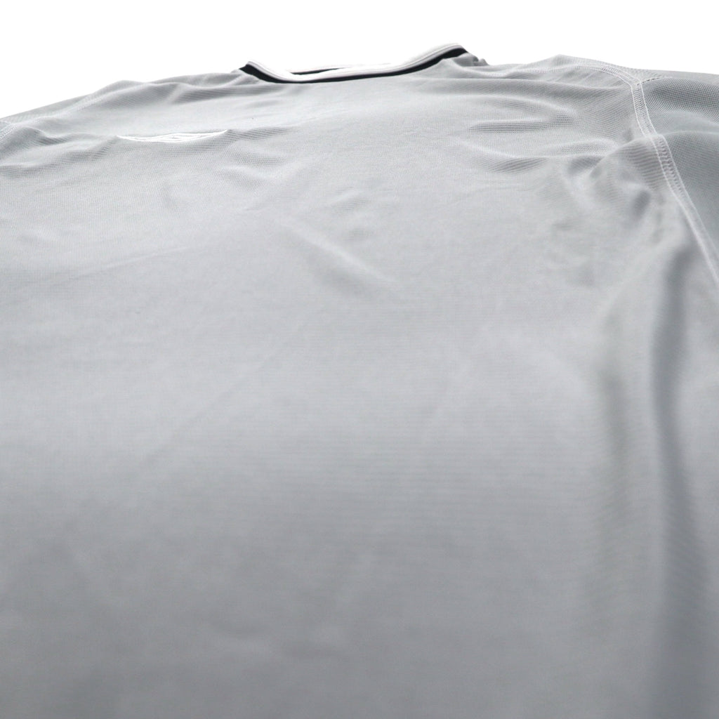 UMBRO 00年代 サッカー ゲームシャツ Tシャツ XL グレー ポリエステル ワンポイントロゴ