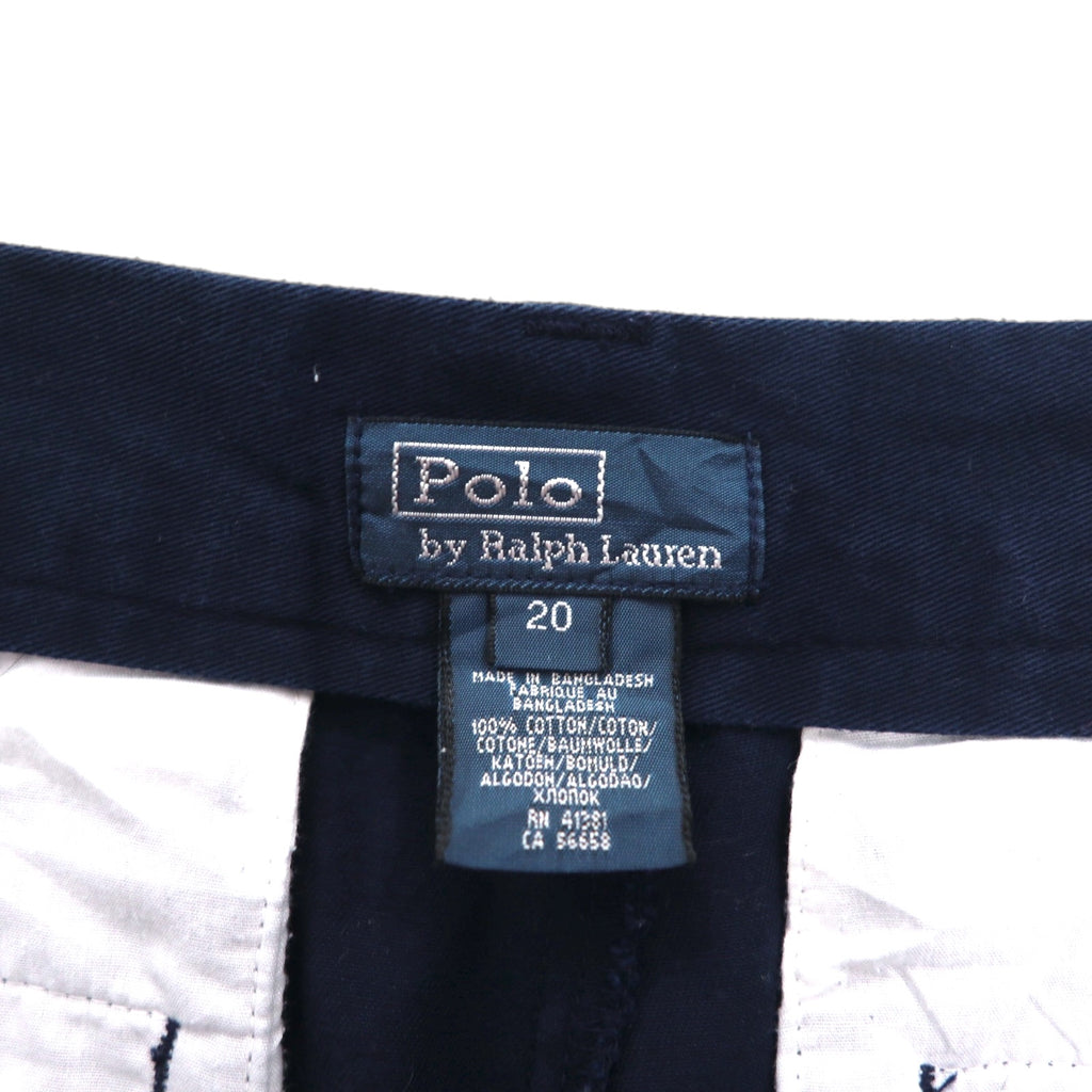 Polo by Ralph Lauren 90s Polo Chino Shorts, Size M, Navy, Cotton