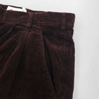 Eddie Bauer 90年代 2タック ワイド コーデュロイパンツ スラックス XL ブラウン 太畝 ダブルカフス