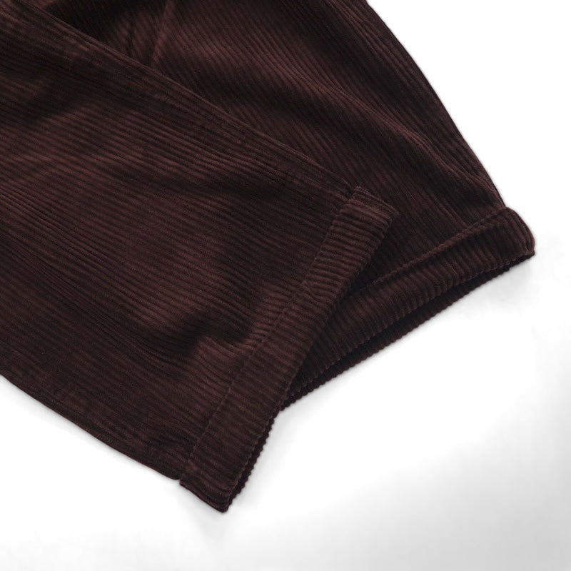 Eddie Bauer 90年代 2タック ワイド コーデュロイパンツ スラックス XL ブラウン 太畝 ダブルカフス