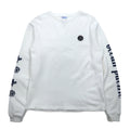 ocean pacific long sleeve t-shirt medium white cotton sleeve print