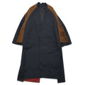 Ka na ta 2 sleeve coat poncho FREE black polyester ALL for doby made in Japan