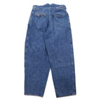 KHOKI ラップトラウザーズ 22AW Wrap Trousers デニムパンツ 1 ブルー コットン 日本製 22sw-p-05