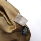 Burberrys Shawl Collar A-1 Military Jacket Blouson L Brown Ribbed Wool Knit Logo Embroidery
