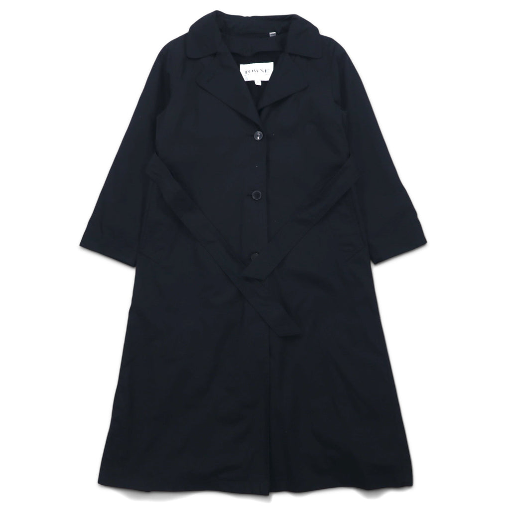 TOWNE BY LONDON FOG 90s detachable hood trench coat, M, black, polyester, cotton, detachable liner