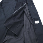 TOWNE BY LONDON FOG 90s detachable hood trench coat, M, black, polyester, cotton, detachable liner