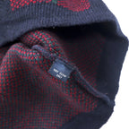 Polo by Ralph Lauren V-Neck Knit Sweater XL Navy Check Lambswool